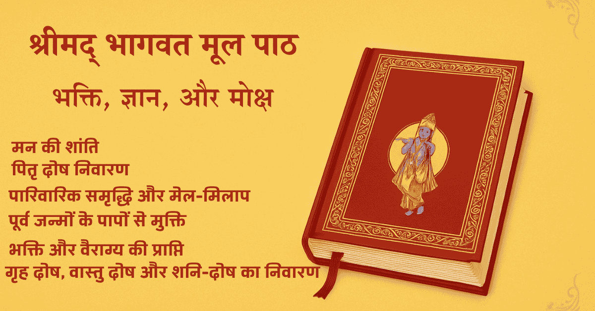 🌺 श्रीमद् भागवत मूल पाठ: एक दिव्य आध्यात्मिक अनुष्ठान की संपूर्ण जानकारी