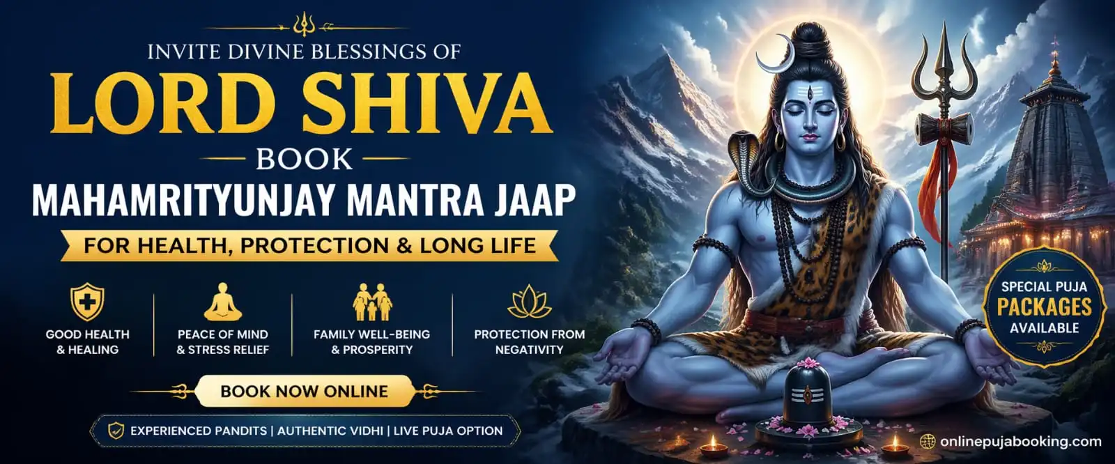 Pandit for Mahamrityunjay Jaap in Singapore – Cost, Benefits & Booking