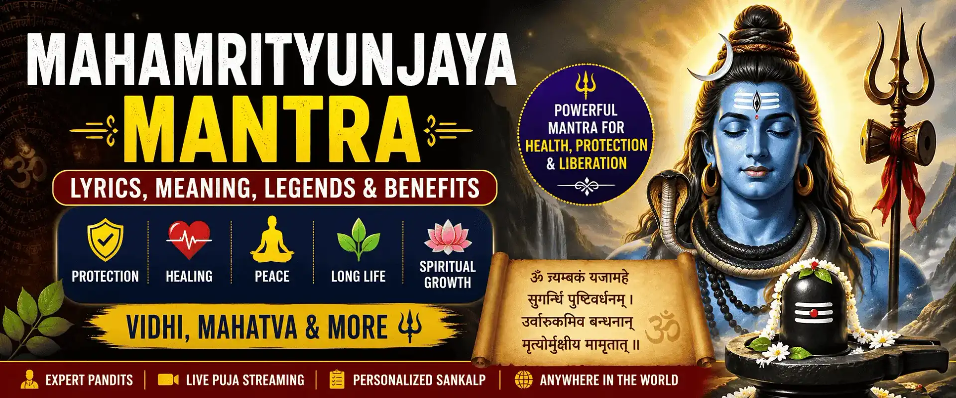 Mahamrityunjaya Mantra – Lyrics, Meaning, Benefits & Vidhi Lord Shiva Powerful Mantra
