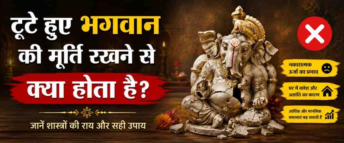 टूटे हुए भगवान की मूर्ति रखने से क्या होता है